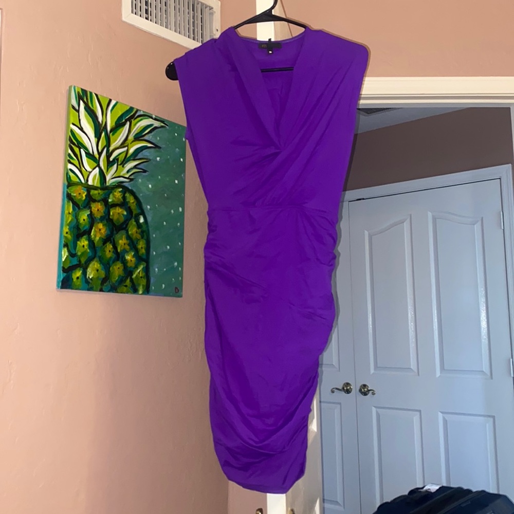 STUNNING PURPLE COCKTAIL DRESS by MAJE